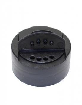 Streuverschluss schwarz FlipTop mit 2 Öffnungen inkl. Aromasiegel